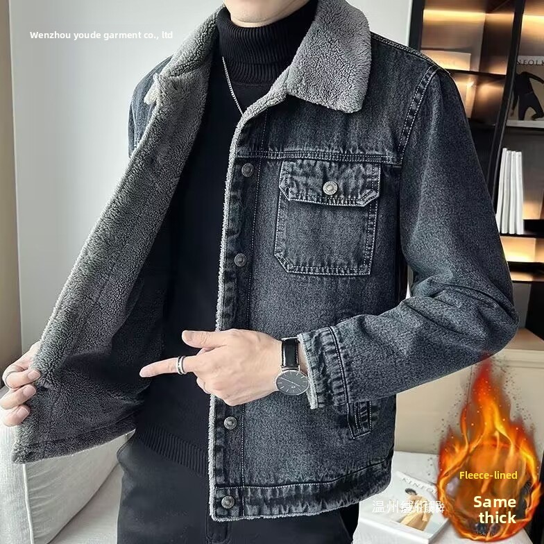 Winter Clothing Work - Veste en jean pour hommes avec
