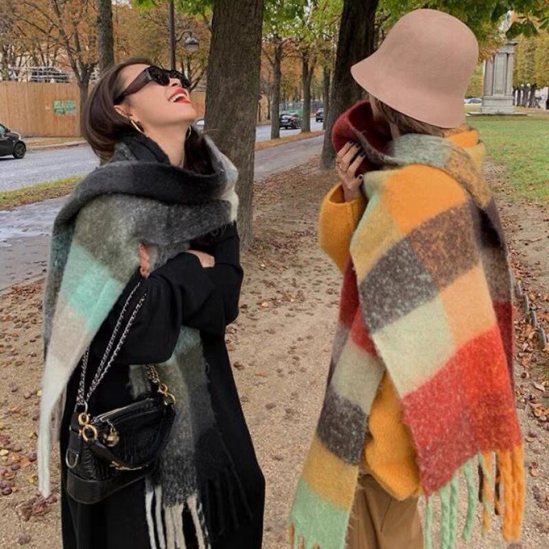 Cashmere Scarf Wrap - Écharpe de luxe épaisse et chaude