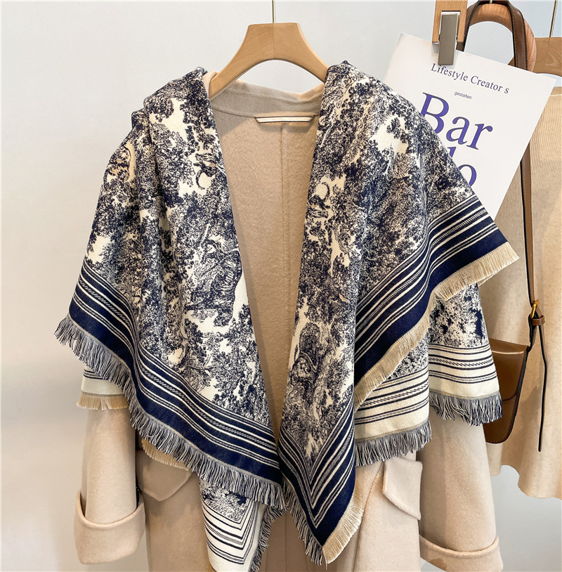 Cashmere Scarf Wrap - Écharpe de luxe femmes mélange de