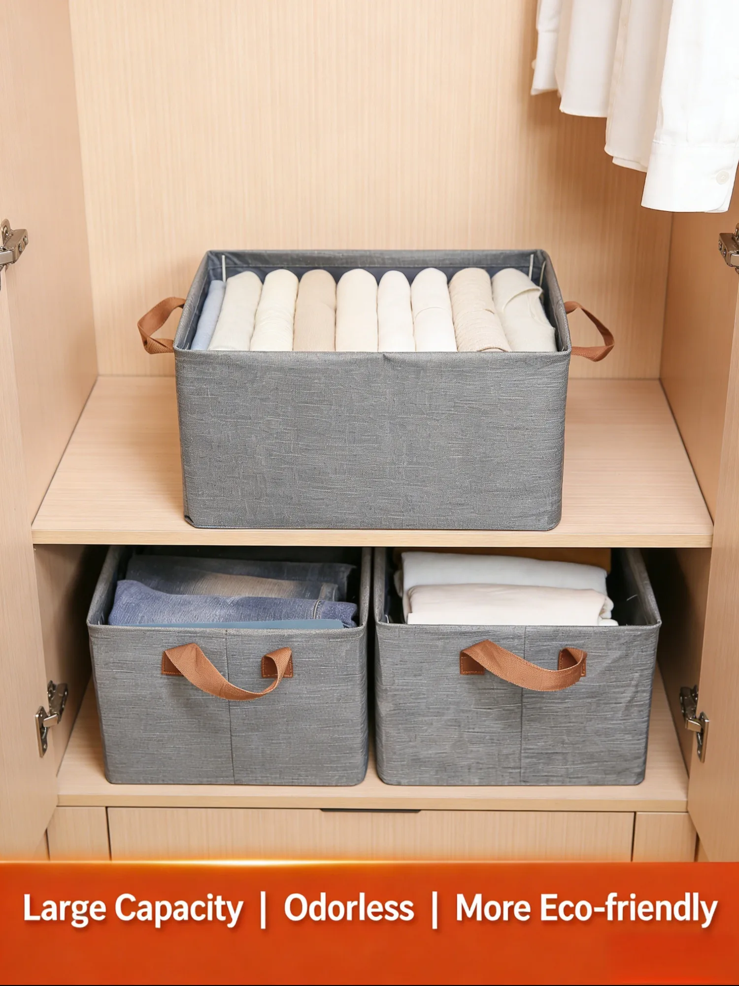 Boîte de rangement pliable, or - Winter Clothing Organizer avis et prix
