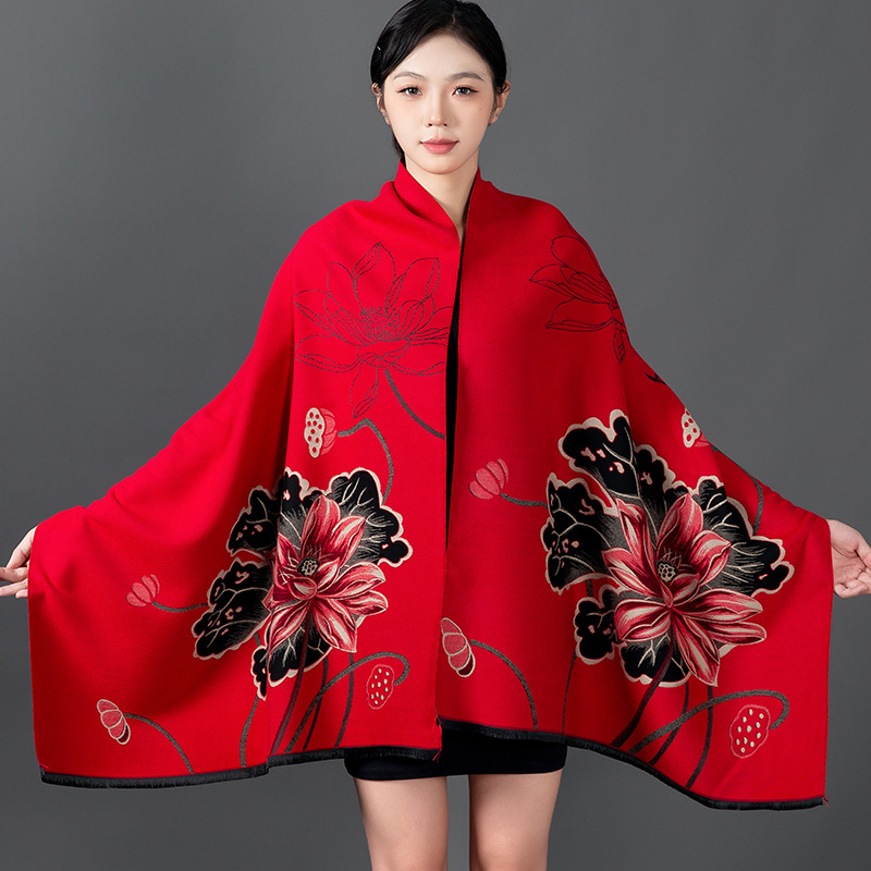 Femmes hiver châle cachemire é - Cashmere Scarf Wrap avis et prix