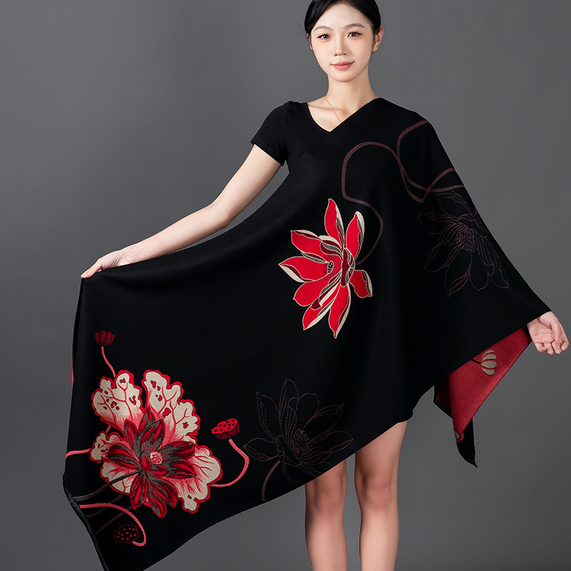 Femmes hiver châle cachemire é - Cashmere Scarf Wrap avis et prix