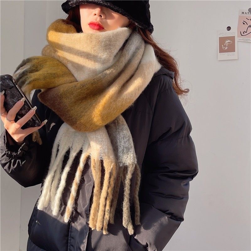 2025New hiver épais chaud écha - Cashmere Scarf Wrap avis et prix