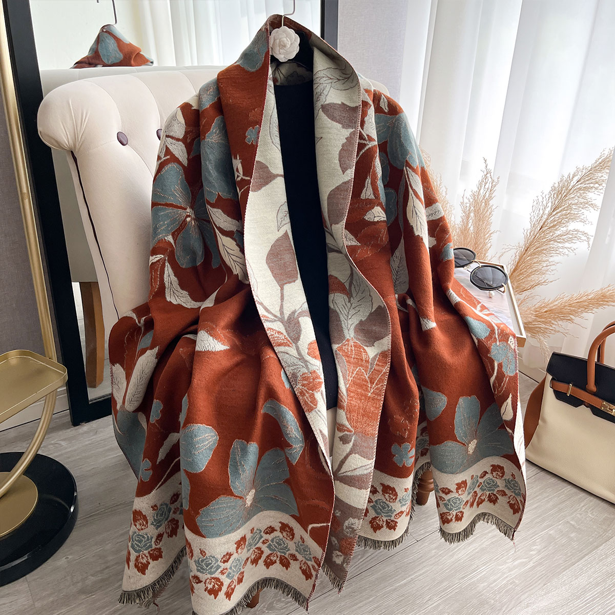 Femmes épaissir luxe hiver Pai - Cashmere Scarf Wrap avis et prix