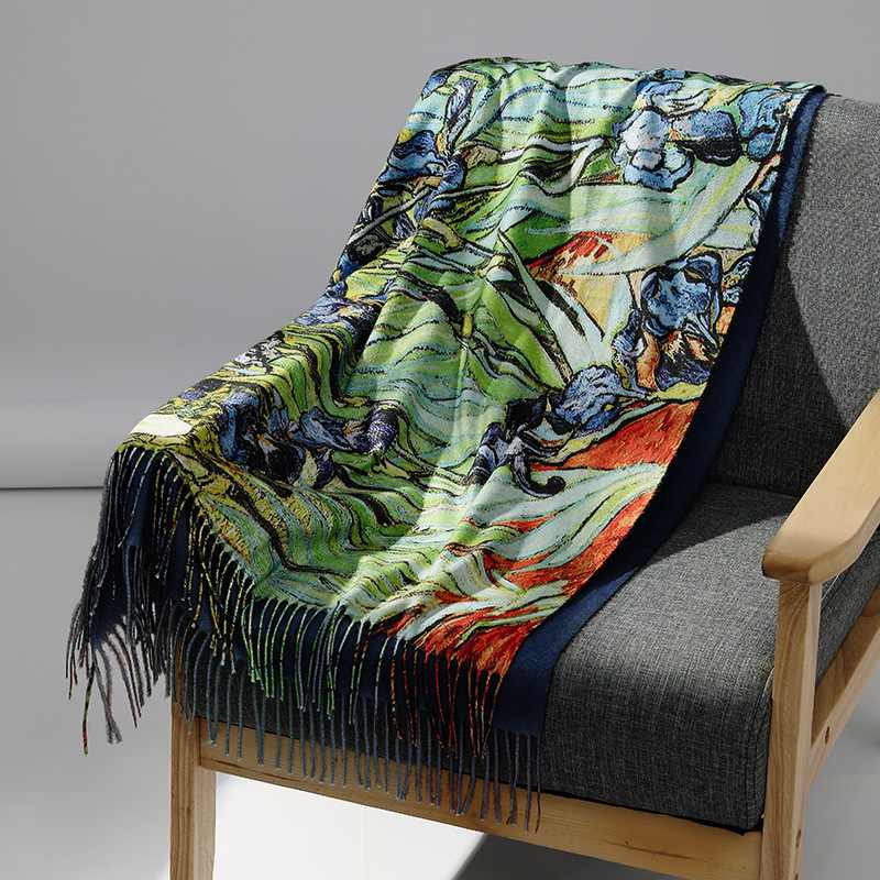 Marque de luxe peinture à l'hu - Cashmere Scarf Wrap avis et prix