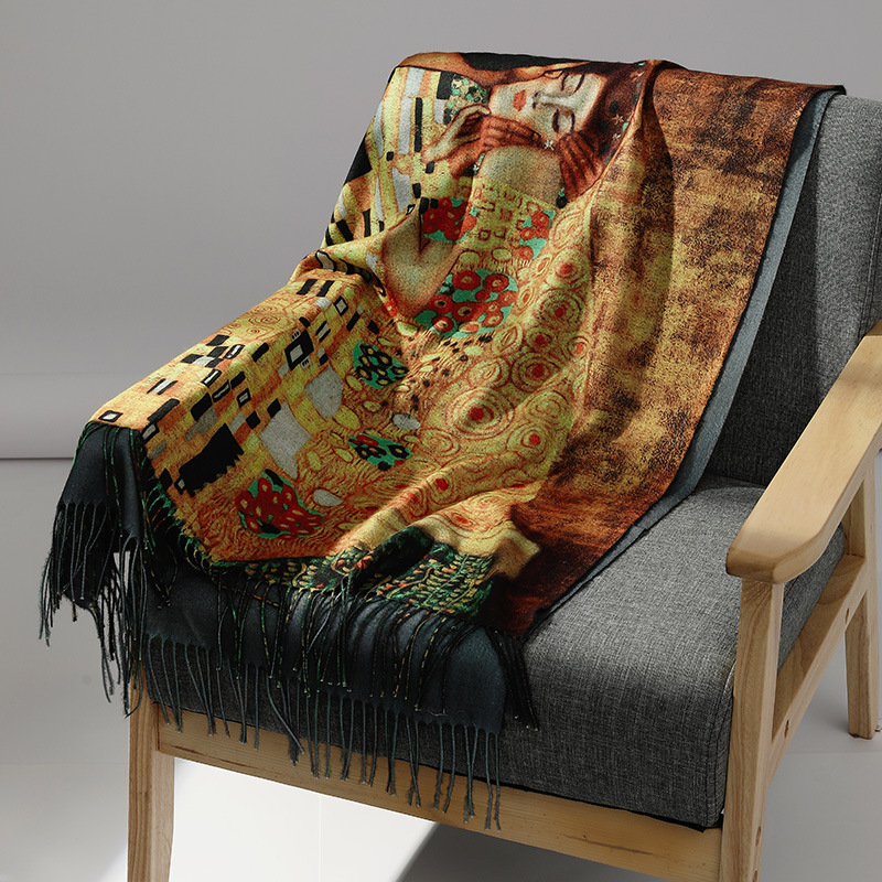Marque de luxe peinture à l'hu - Cashmere Scarf Wrap avis et prix
